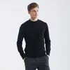 Herrtröjor pojkar ull stickad tröja halvturtleneck casual affärsmän ull retro brun blå stickad ull tröjor s-3xl