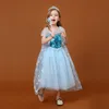 Girls Ice Princess Dress Up Costumes Halloween Christmas Fancy Party Dresses Costume Dress Cape