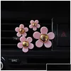 Autres outils de nettoyage de soins Nouveau 4 pcs Sortie de voiture Vent par clip Petite marguerite Climatisation Aromathérapie Décoration intérieure Fournitures F Dhkr1