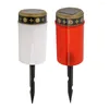 Cemetery Ritual Electronic LED Candle Lamp Flameless Solar Decorative Tea Light Stable Performance No Heating Safety