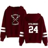 Sweats à capuche pour femmes Teen Wolf Sweat à capuche Hommes Stilinski 24 Beacon Hills Lacrosse Pull Sweat-shirt Homme Imprimé Rouge Hommes Hip Hop Streetwear