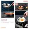 Сковороды Сковорода для яиц с антипригарным покрытием Практичная металлическая пластина с масляным нагревом Жареная нержавеющая сталь