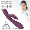 Kraftfull G Spot Rabbit Vibrator for Women Nipple Clitoris Stimulator Massager Dual Motors Dildo Vuxna varor Sex Toys Female 240202
