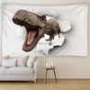 Tapisseries Green Plant Dinosaur Wall Hanging Tapestry Sheets Home Decorative Beach Handduk Yoga Mat Filt Tapestr