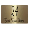 Anpassat personligt husnamn Aluminiumskylt Plack Multiple Color Exterior House Numbers Street Bailbox Door Sign 240130