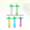 Water Bottles 5 Pcs Coconut Palm Bottle Waterbottle Tumbler Tree Cup Shape Banquet Clear Drinking Glasses Drop Delivery Dhifc