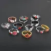 Cluster Rings Demon Slayer Anime Ring Japanese Style Animation Cosplay Jewelry Handmade Gift For Friends Family