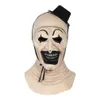 Décoration de fête Joker Latex Masque Terrifier Art Le Clown Cosplay Masques Horreur FL Visage Casque Halloween Costumes Accessoire Carnaval Pa Dhdow