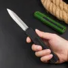 Cuchillo táctico automático F20, hoja satinada 440A, mango de aleación de Zinc y aluminio, para acampar al aire libre, senderismo, Navajas de bolsillo EDC con bolsa de nailon