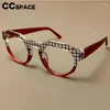 Solglasögon R56307 Trend Stripe Acetate Reading Glasses Men Women Universal Round Vintage Presbyopic Dioptric 1,00 2,00 3,00