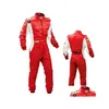 Motocycle Racing Clothing Childrens 원피스 소송 카트 드리프트 연습 남자와 여자 레드 블랙 블루 드롭 배달 dhzqw