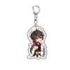 Keychains Anime Genshin Impact Xiao Cosplay Acrylic Key Chains Nahida Venti Model Keychain Toy Desk Decor Prop Fans Collection Gift