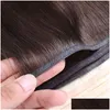 Cabelo humano tece extensões remy trama plana fita de seda pacotes tra fino preto marrom loira 99j vinho vermelho cor gota entrega produtos otle4