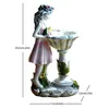 Tuindecoratie Bloemenfee Zonne-decoratie Hars Tuinbeeld Licht Glow In The Dark Yard Outdoor Scpture Angel Figure Drop Del Dhd0T