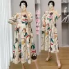 Dresses Nursing Wear 2022 Summer New Maternity Wear Temperament Vneck Loose Mommy Dress Allmatch Dresses for Photo Shoot Fashion Soft