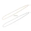 Other Jewelry Sets Female Sexy Crystal Bikini Waist Chain Rhinestone Gold Silver Color Belly Necklace For Women Delicate Paillette Jewelry For Body YQ240204