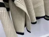 女性用セータータートルネックストライプヘムスリットウールブレンド秋冬2024長袖ルーズレトロメスジャンパー