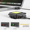 Torce torce con cuscinetto USB Mini portachiavi LED LEGGE LUCE PACCHE RECULABILE PASCINA PORTABILE IP65 IP65 per viaggi