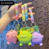 Keychains Est Cartoon Monster Coin Purse Silicone Keychain Fashion Jewelery Handbag Girls Card Holder For Kids Purses