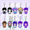 Keychains Cartoon Fashion Game Omori Pixel Figure Acrylic Keychain Fun Creative Basil Kel Sunny Pendant Keyring Chain Car Bag Accessories