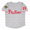 Filadelfia 1993 Serie Mundial Phillies Jerseys Harper Dykstra Darren Daulton John Kruk Curt Schilling Roberto Alomar Williams