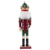 3Pcs/Lot 30cm Wooden Nutcracker Figurine Wood Nutcracker Soldier Model Home Decor Christmas Ornaments Decoration Dolls 240131