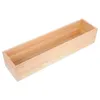 Prezent Niedokończone drewniane pudełka rustykalne drewniane pudełko DIY Organizator przechowywania rzemieślniczego bez pokrywki