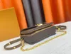 Women Messenger Bag Bag Clutch Luxury Designer Letterning Chain Crossbody Bags Handbag Lady Lade Wallet Pres