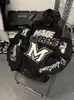 Gmiixder American Street Racing Jacket Men Men女性クールなニッチ刺繍オートバイ野球ユニフォームユニセックスパンクレターストリートウェア240202