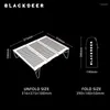 Meubles de Camp Blackdeer Table d'extérieur pliable et Portable en alliage d'aluminium ultraléger pour Barbecue de Camping MINI argent