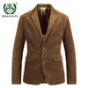 Marca de pana de negocios Blazer hombres primavera otoño Vintage chaquetas para hombre algodón Casual Slim Fit traje masculino tamaño M4XL Homme 240124