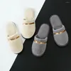 Slippers 3 Pairs Disposable Men Women El Travel Slipper Sanitary Party Home Guest Use Salon Homestay Soft Closed Toe Shoes