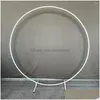 Party Decoration Metal Circle Stand Wedding Arche Round Balloon Arch Flower Gold Background Diy Frame Birthday Baby Shower Drop Deli Dhc6D