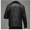 Autumn and Winter Mens Suede Jacket Plus Velvet Lapel Thick Warm Fashion Boutique Imitation Leather Top Large Size PU Coa 240130