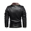 GB hommes vestes en cuir automne décontracté moto veste en polyuréthane coupe-vent Biker hiver manteaux en peluche marque vêtements 240125