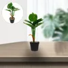 装飾的な花植物屋内植物のための人工鉢植えの家の装飾プランタープラスチック装飾