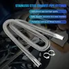 Air Heater Pipe 2.5cm Inner Stainless Steel Parking Exhaust For Car Fittings