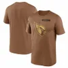 T-shirt Arizona''cardinals''Brown Men Men Młodzież 2023 Salute to Service Club Houllover Blue