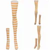 Party Supplies Anime Live Action TV One Piece Nami Cosplay Fantasia Costume Accessories Socks Striped Stocking Adult Women Fantasy Halloween