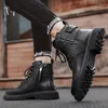 Boots Lace-Up Genuine Leather Fashion Shoes Men 2024 Arrival Male Desert Tactical Military Boot Classic Business Outdoor