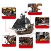 차단 키즈 장난감 선박 모델 MOC 벽돌 보트 빌딩 아이디어 시리즈 보트 소년 생일 선물 230718 드롭 배달 DH7J4