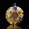 Orgone hanger Rainbow Crystal Stones Chakra Reiki Healing Energy Generator EMF stralingsbescherming Orgonite Necklace2954