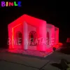 wholesale 10x8x4mH (33x26x13.2ft) With blower White Square Giant Inflatable Wedding Tent,led party marquee house for sale