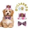 Dog Apparel Pet Crown Hat Birthday Reusable Party For Cat Headband Hats Gift Grooming Accessories With Glue Dots