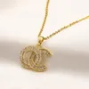 قلادة قلادة مصممة قلادة فاخرة قلادة قلادة للنساء Crysatl Rhinestone Gold Netclaces Gedding Jewelry Gift