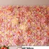 4060 cm konstgjorda blommor Mat Silk Rose Hybrid Wedding Flower Wall Artificial Rose Peony Flower Wall Panels Wedding Decoration T20244E