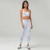 Yoga LU-010 Set Tie Tyed Sports Sports Sports Legging Femme's Colls Gym Clothes Tob Top Pantals Underwear Jogging Su H High Igh