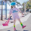 Girl Dresses Fashion Teens Kids For Princess Girls Dot Print Mesh Dress Children's Summer Clothing 10 To 12 Teenage Mom