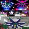 wholesale Customized5mD (16.5ft) Avec ventilateur LED éclairage fleur gonflable géant suspendu fleur ballon à air décoration sport pour la publicité