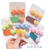 Hair Accessories 1 Packet Acrylic Clips Cute Multicolor Colorful Heart Star Bangs Hairpin Women Girl Jewelry